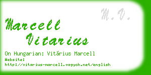 marcell vitarius business card